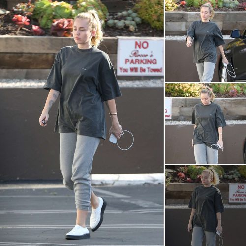 Miley Cyrus Keeps It Casual in Laid-Back Loungewear Look in Los Angeles