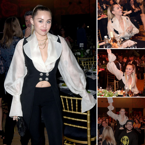 Miley Cyrus Shines at Friend’s 30th Anniversary Gala in Los Angeles